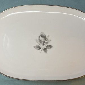 Remembrance Platinumtrim Saladmaster Oval Serving Platter 12in Discontinued